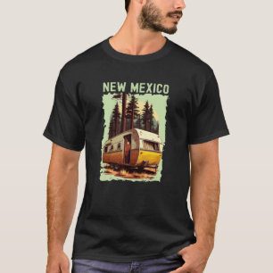 New Mexico Sunset Retro 70s Vintage Hiking Camping T-Shirt