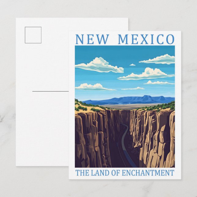 New Mexico the Land of  Enchantment USA Travel  Postcard (Front/Back)