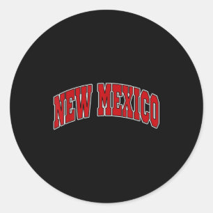 New Mexico - Throwback Design - Clic  Classic Round Sticker