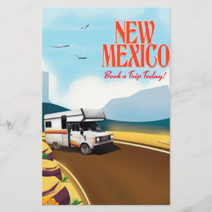 New Mexico Travel poster Stationery