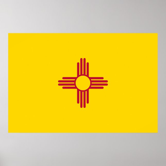 New Mexico (US State) Flag Poster (Front)