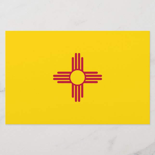 New Mexico (US State) Flag Stationery (Front)