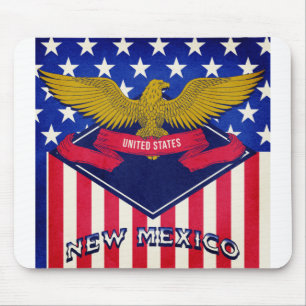 New Mexico USA Flag Mouse Pad