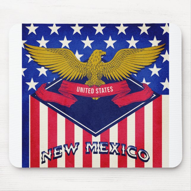 New Mexico USA Flag Mouse Pad (Front)