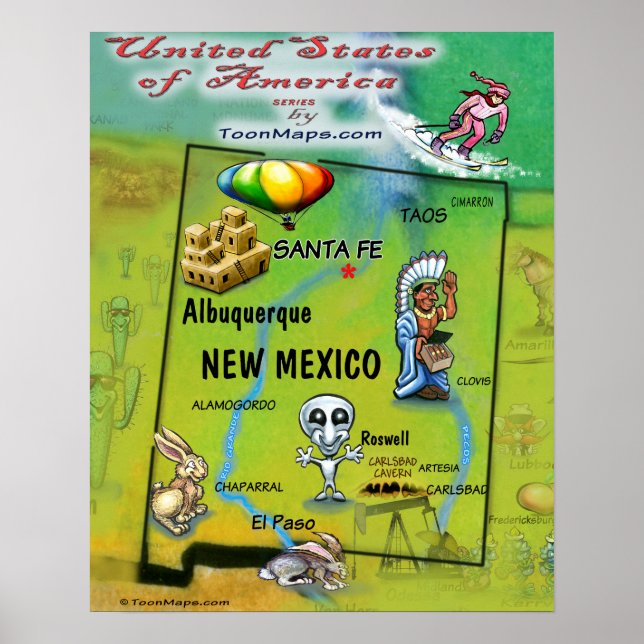 New Mexico USA Poster (Front)