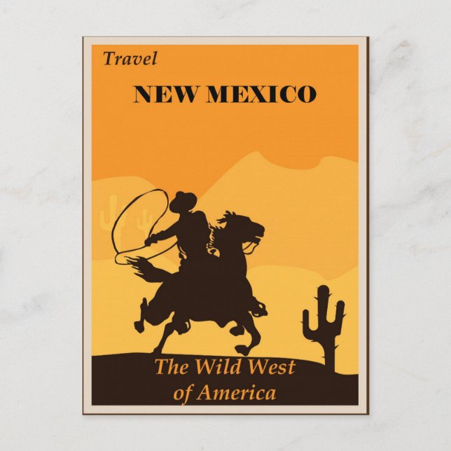 New Mexico Vintage Travel Postcard (Front)