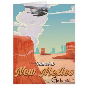 New Mexico vintage travel poster print