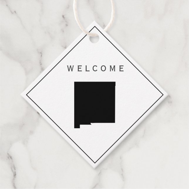New Mexico Welcome Bag Gift Tag Wedding Weekend (Front)