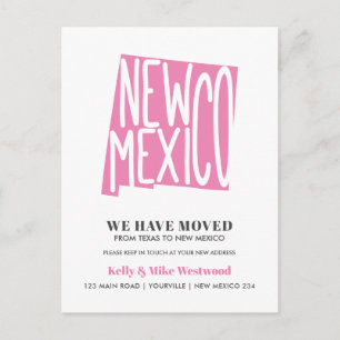NEW MEXICO We've moved New address New Home  Postcard