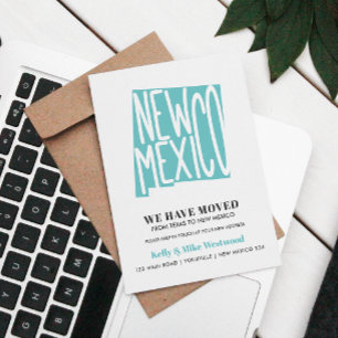 NEW MEXICO We've moved New address New Home Postcard