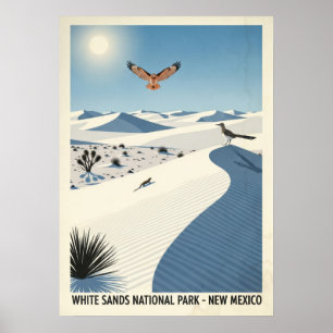New Mexico White sands national park V01 Poster