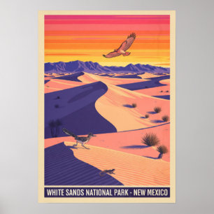 New Mexico White sands national park V02 Poster