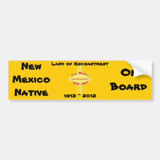 New Mexico - Zia Centennial Celebration Bumper Sticker