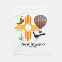 New Mexico Zia_ Chiles, Balloon, Roadrunner, Yucca