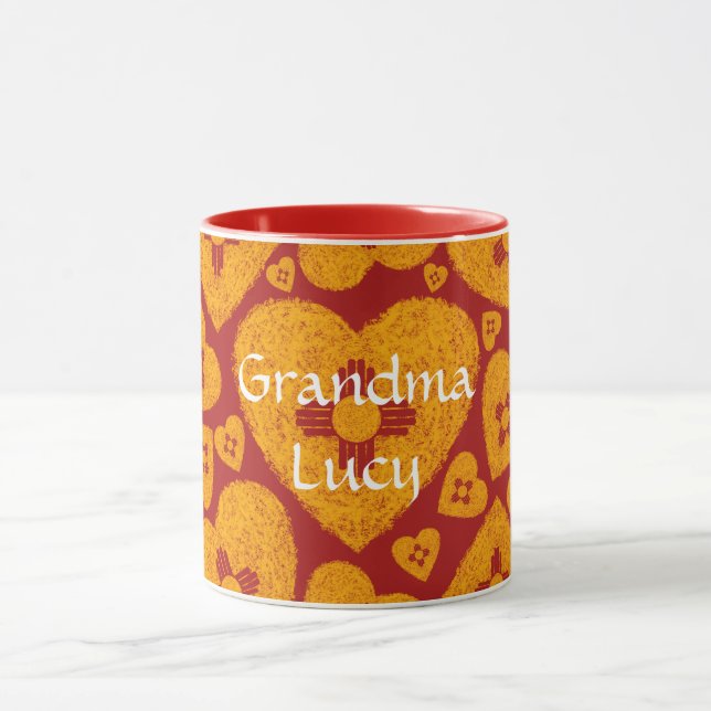 New Mexico Zia Heart Mug (Center)