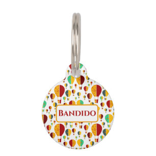 New Mexico Zia Hot Air Balloons Pet Tag