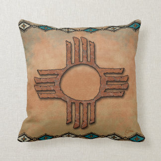 New Mexico Zia (sun) Cushion