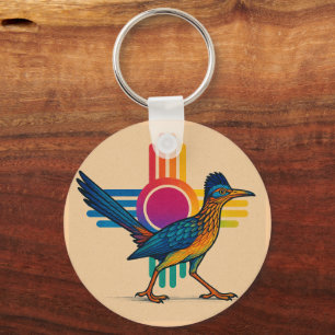 New Mexico Zia Sun Key Ring