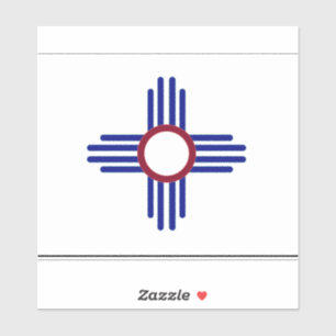 New Mexico Zia Sun Red White & Blue 