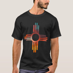 New Mexico Zia Symbol Print T-Shirt