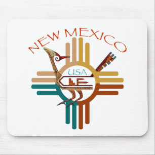 New Mexico's Roadrunner & Zia Mouse Pad