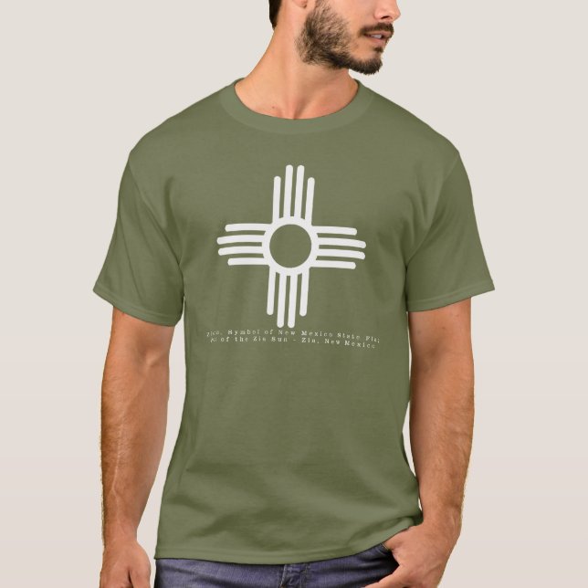New Mexico's Zia Sun Symbol T-Shirt (Front)