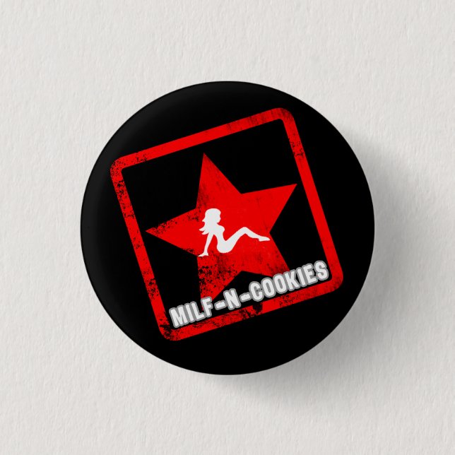 New Milf-n-Cookies 3 Cm Round Badge (Front)