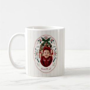 New Mom Baby’s First Christmas Photo Mug
