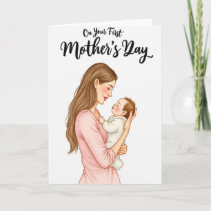 New Mom Illustration Card