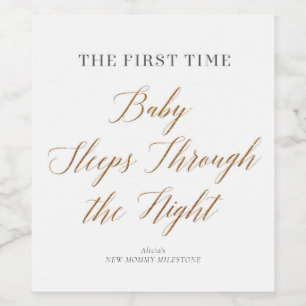 New Mommy Moments Sleep Through the Night Wine Label