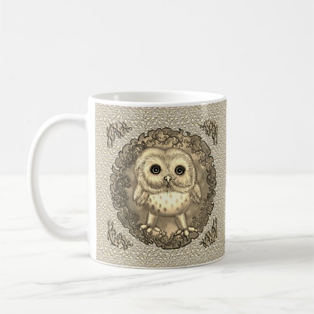 new moon Baby Owl mug (Left)