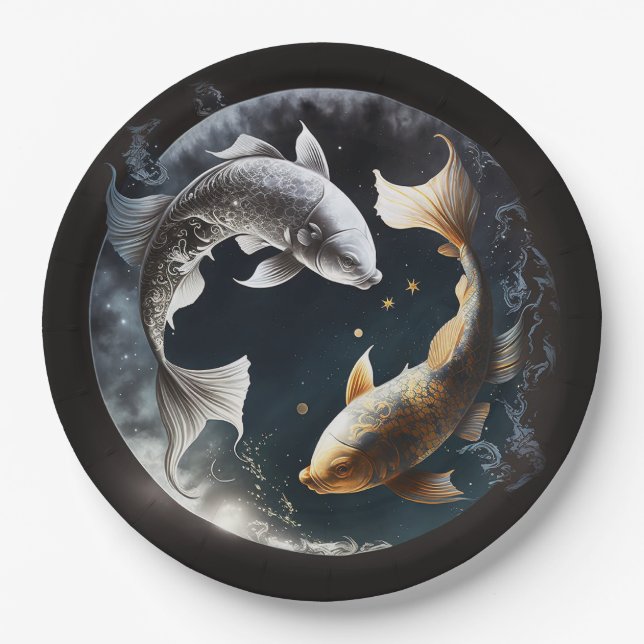 New Moon in Pisces  Paper Plate (Front)