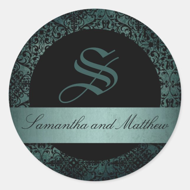 New Moon Monogram Sticker (Front)