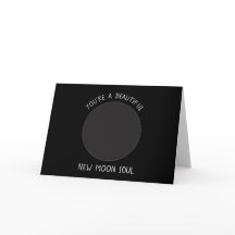 New MOON Phase Greeting Card