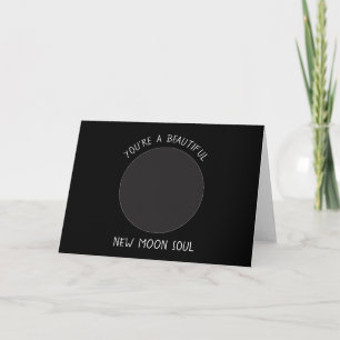 New MOON Phase Greeting Card