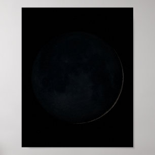 New moon phase poster