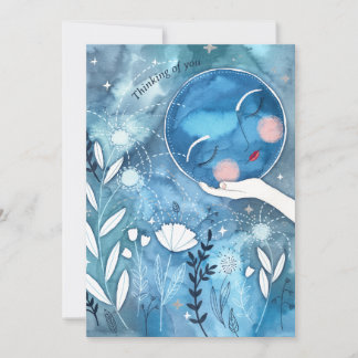 New Moon Thinking of You Thank You Card