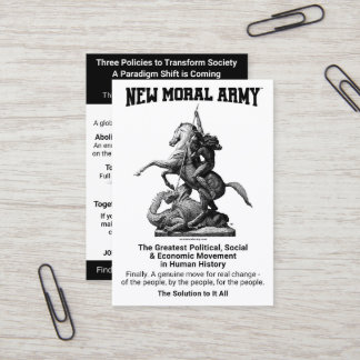 New Moral Army™ Information Cards (100)