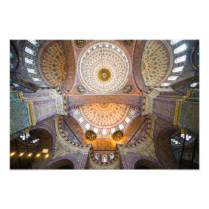 New Mosque Interior in Istanbul Photo Print