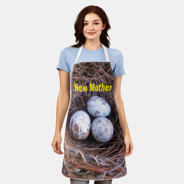 New Mother All-Over Print Apron, Medium Apron (Worn)