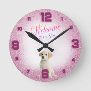 New Mother baby Shower Gift Baby Round Clock