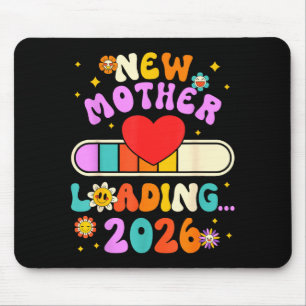 New mother loading 2026 cute family announcement mouse pad