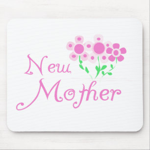 New Mother Pink Flowers T-shirts and Gifts Mouse Pad