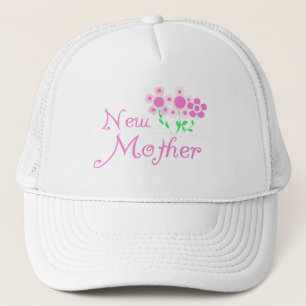 New Mother Pink Flowers T-shirts and Gifts Trucker Hat