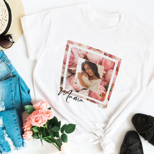 New Mother Pink Roses Photo T-Shirts