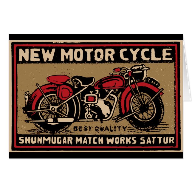 New Motorcycle Safety Match Label (Front Horizontal)