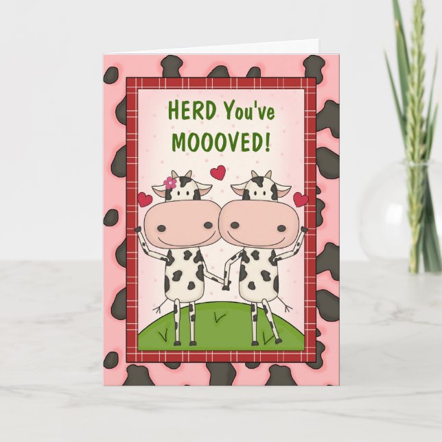 New Move Congratulations - Cows Card (Front)
