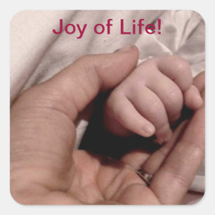 New Mum and Baby - Joy of Life Square Sticker