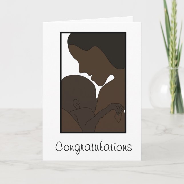 new mum, Congratulations Card (Front)
