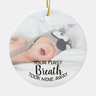 New Mum Dad Baby Photo Ornament